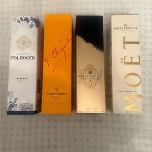 Champagne - Empty Boxes of 4 Extra Fine Champagne:  (See Description)